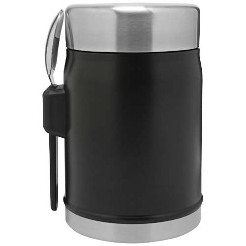 negro mate Tarro de 400 ml con cuchador