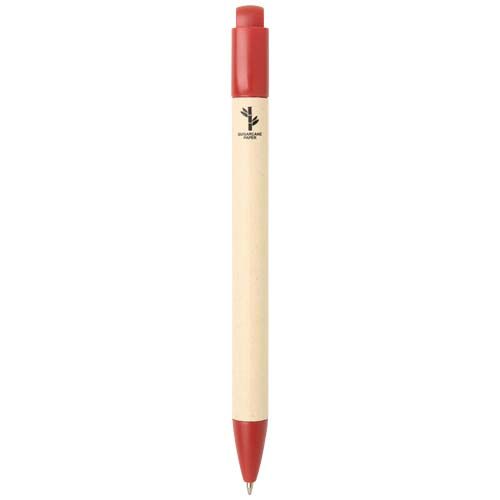 Bolígrafo de papel de caña de azúcar (tinta azul) 