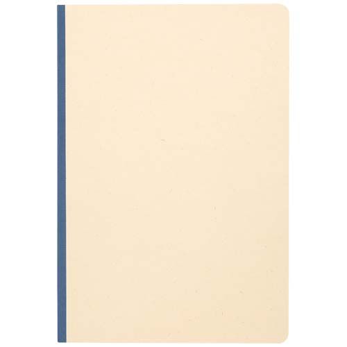 azul mar Libreta A5 de tapa blanda de RPET y caña de azúcar