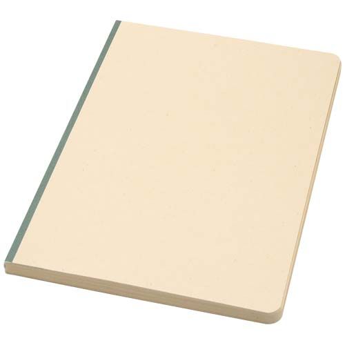 verde chiné Libreta A5 de tapa blanda de RPET y caña de azúcar