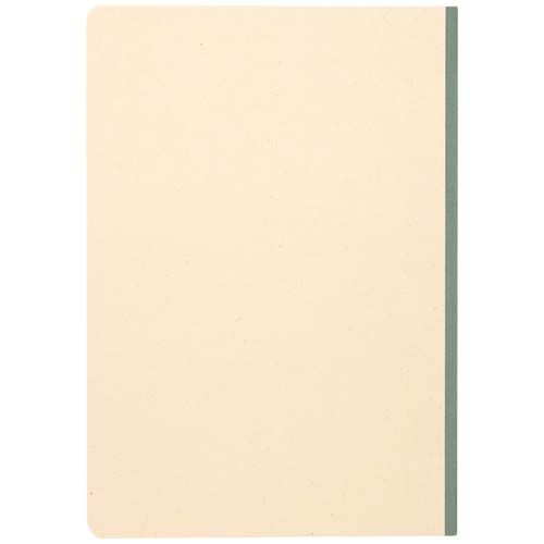 verde chiné Libreta A5 de tapa blanda de RPET y caña de azúcar