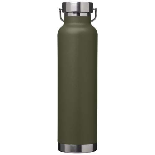verde bosque Botella de 650 ml de acero inoxidable reciclado con certificado RCS con aislamiento de cobre