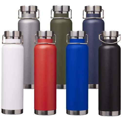 verde bosque Botella de 650 ml de acero inoxidable reciclado con certificado RCS con aislamiento de cobre