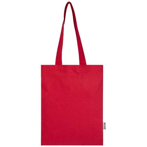 Bolsa Tote de 7 L de algodón reciclado de 140 g/m² con certificado GRS 