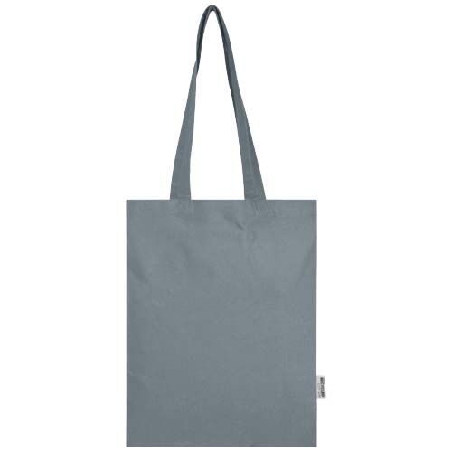 Bolsa Tote de 7 L de algodón reciclado de 140 g/m² con certificado GRS 