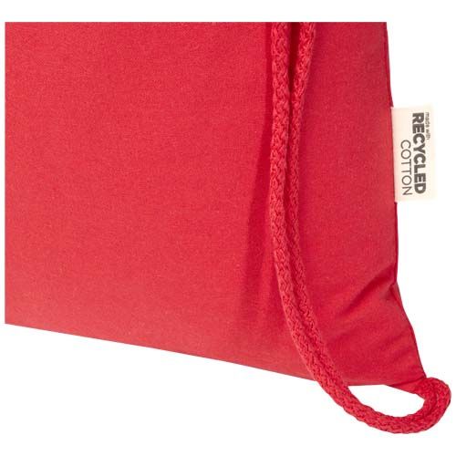 Bolsa de 5 L con cordón de algodón reciclado de 140 g/m² con certificado GRS 