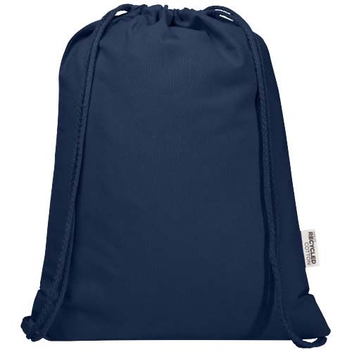 Bolsa de 5 L con cordón de algodón reciclado de 140 g/m² con certificado GRS 