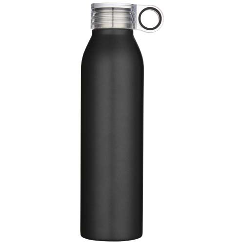 black Botella de 650 ml de acero inoxidable con certificado RCS