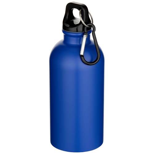 BOTELLA DE 400 ML DE ACERO INOXIDABLE MATE CON CERTIFICADO RCS DE UNA SOLA PARED CON MOSQUETÓN 