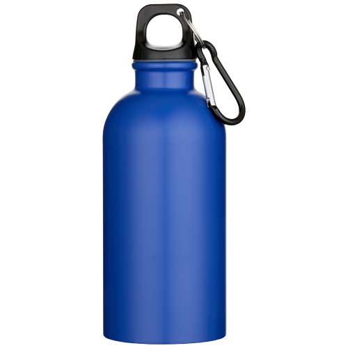 Botella de 400 ml de acero inoxidable mate con certificado RCS de una sola pared con mosquetón 