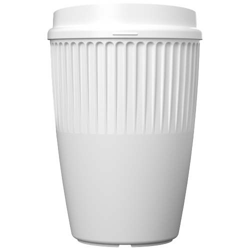 white Vaso de 350 ml con tapa