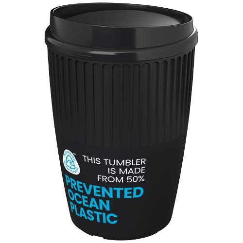 black Vaso de 350 ml con tapa