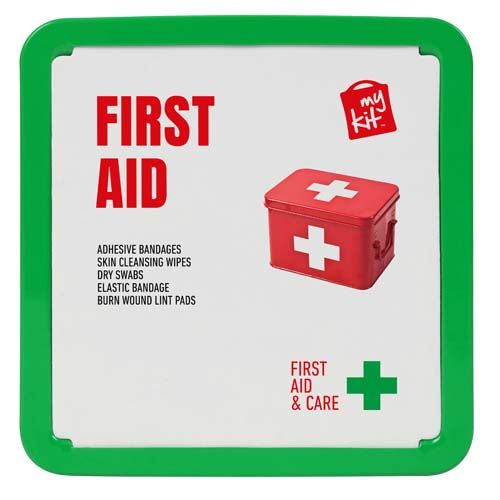 KIT DE PRIMEROS AUXILIOS EN CAJA METÁLICA 