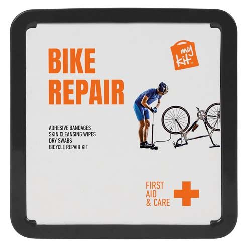 KIT DE REPARACIÓN DE BICICLETAS EN CAJA METÁLICA