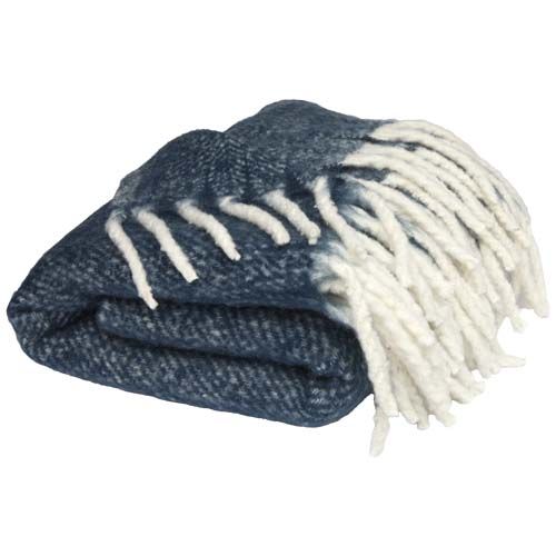 azul oscuro Manta reciclada con certificado GRS