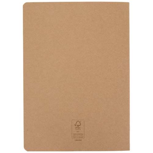 natural Libreta kraft A5 con páginas rayadas