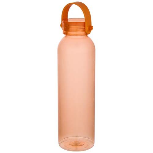 orange Botella de 630 ml de plástico reciclado con certificado RCS