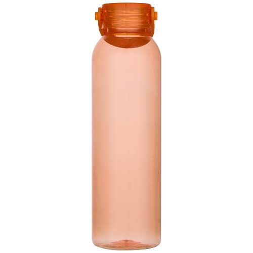 orange Botella de 630 ml de plástico reciclado con certificado RCS