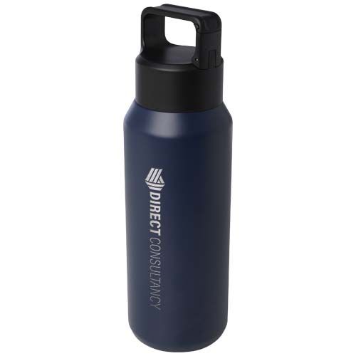 Botella de 600 ml con aislamiento al vacío de cobre en acero inoxidable reciclado con certificado RCS 