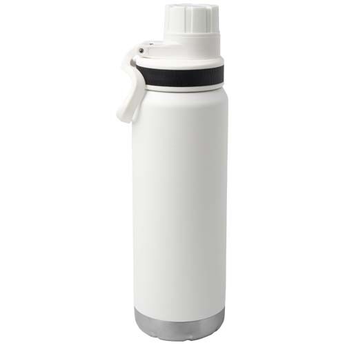 white Botella de 700 ml con aislamiento de cobre en acero inoxidable reciclado con certificado RCS