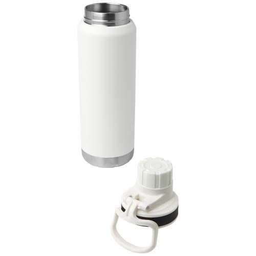 white Botella de 700 ml con aislamiento de cobre en acero inoxidable reciclado con certificado RCS