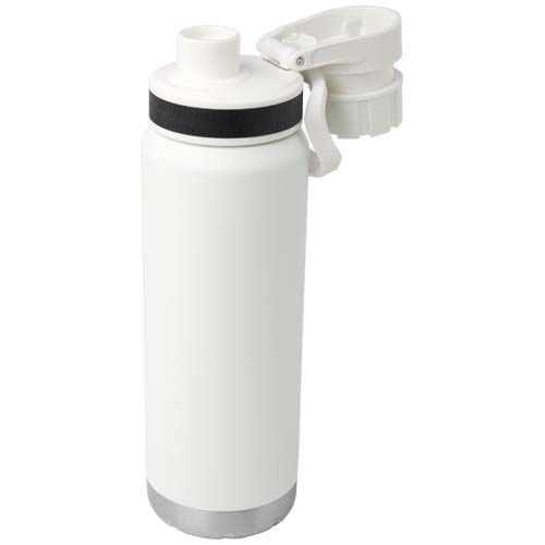 white Botella de 700 ml con aislamiento de cobre en acero inoxidable reciclado con certificado RCS
