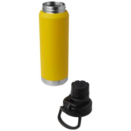 ocre Botella de 700 ml con aislamiento de cobre en acero inoxidable reciclado con certificado RCS