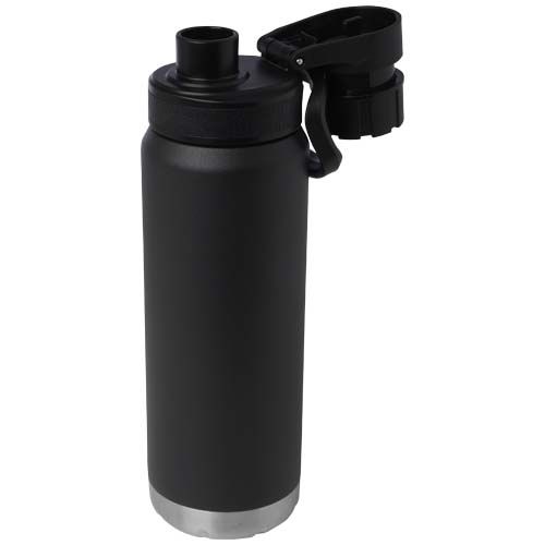 black Botella de 700 ml con aislamiento de cobre en acero inoxidable reciclado con certificado RCS
