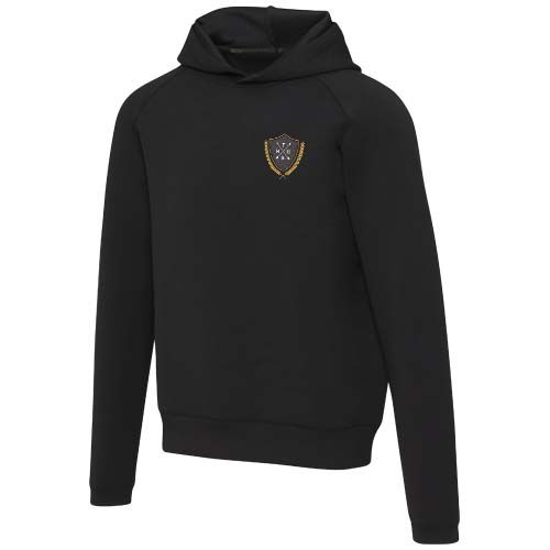 black Sudadera deportiva unisex con punto indesmallable de 350 g/m²