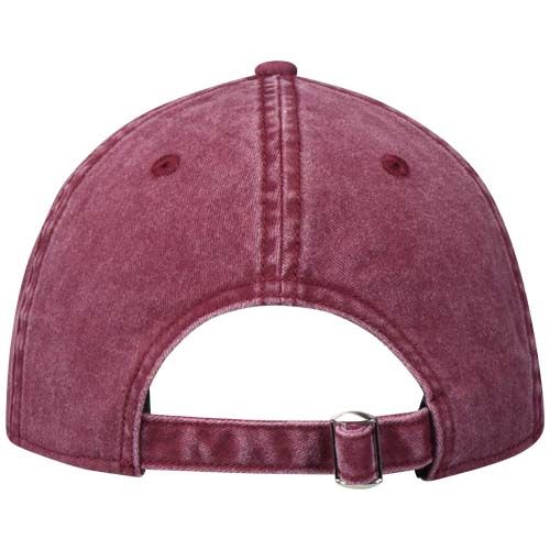 burdeos Gorra lavada de 6 paneles