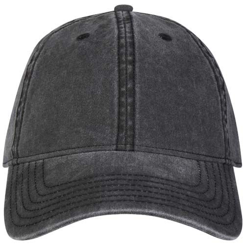 black Gorra lavada de 6 paneles