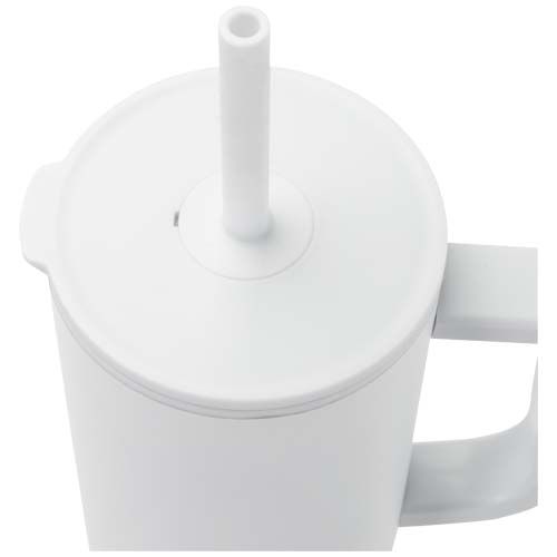 Vaso con aislamiento de 900 ml con certificado RCS y pajita de silicona 