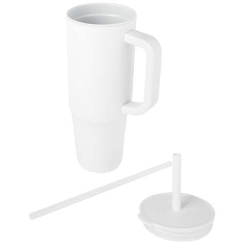 Vaso con aislamiento de 900 ml con certificado RCS y pajita de silicona 
