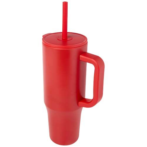 VASO CON AISLAMIENTO DE 900 ML CON CERTIFICADO RCS Y PAJITA DE SILICONA 