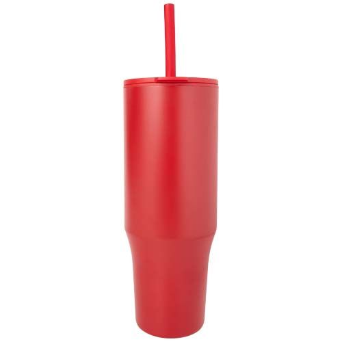 Vaso con aislamiento de 900 ml con certificado RCS y pajita de silicona 