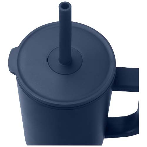 Vaso con aislamiento de 900 ml con certificado RCS y pajita de silicona 