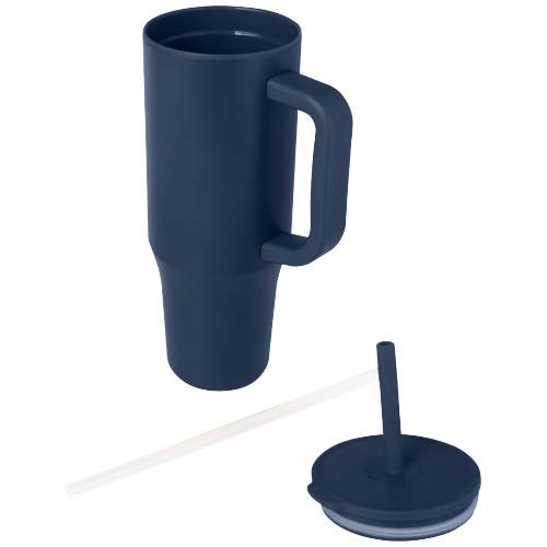 Vaso con aislamiento de 900 ml con certificado RCS y pajita de silicona 