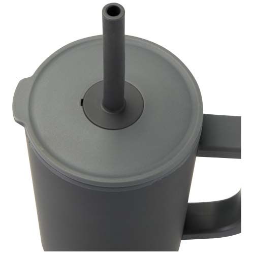 Vaso con aislamiento de 900 ml con certificado RCS y pajita de silicona 