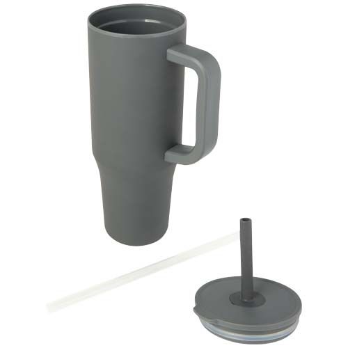 Vaso con aislamiento de 900 ml con certificado RCS y pajita de silicona 