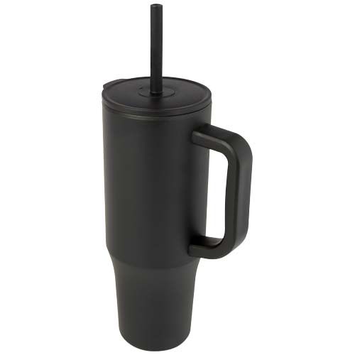 Vaso con aislamiento de 900 ml con certificado RCS y pajita de silicona 