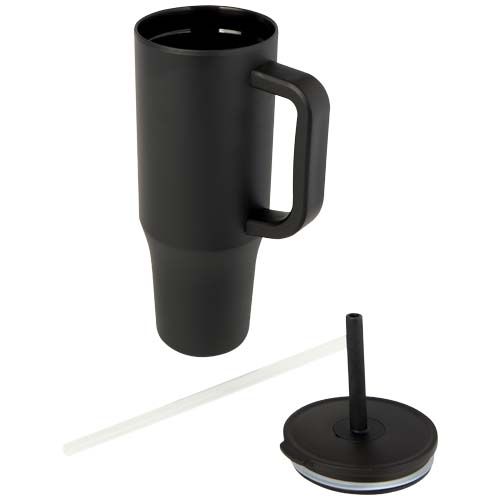 Vaso con aislamiento de 900 ml con certificado RCS y pajita de silicona 