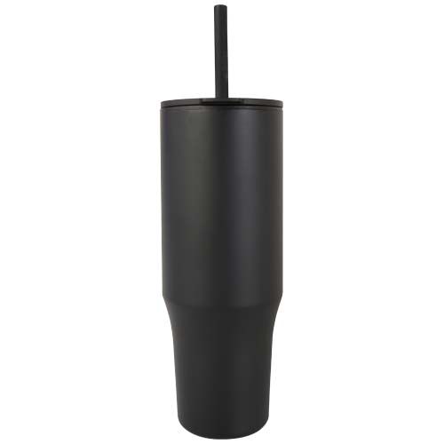 Vaso con aislamiento de 900 ml con certificado RCS y pajita de silicona 