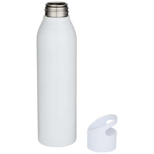 white Botella de 650 ml de acero inoxidable reciclado con certificado RCS de una sola pared