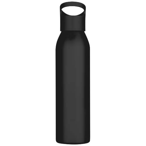 black Botella de 650 ml de acero inoxidable reciclado con certificado RCS de una sola pared