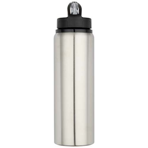 gray Botella de 800 ml de acero inoxidable reciclado con certificado RCS de una sola pared
