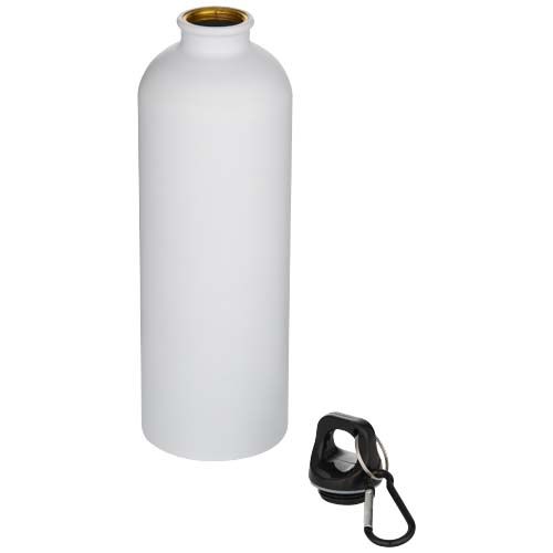 Botella de 750 ml de acero inoxidable mate reciclado con certificado RCS con mosquetón 