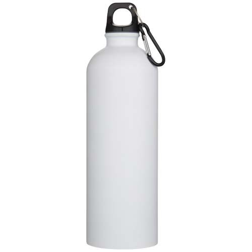 Botella de 750 ml de acero inoxidable mate reciclado con certificado RCS con mosquetón 