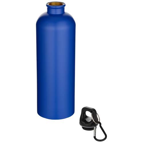 Botella de 750 ml de acero inoxidable mate reciclado con certificado RCS con mosquetón 