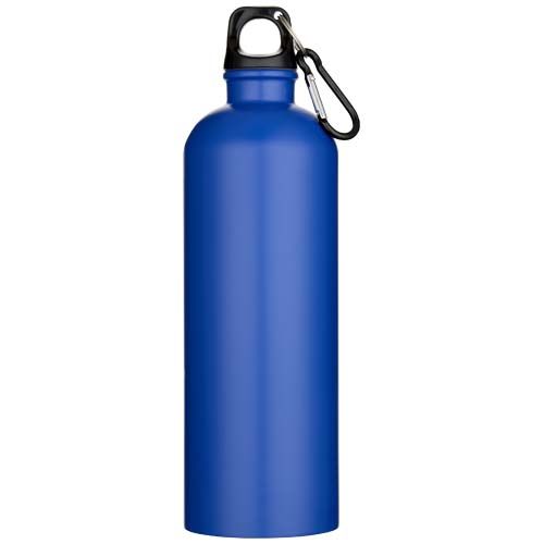 Botella de 750 ml de acero inoxidable mate reciclado con certificado RCS con mosquetón 