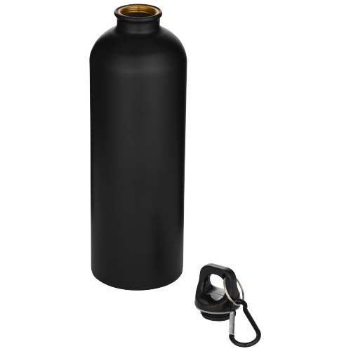 Botella de 750 ml de acero inoxidable mate reciclado con certificado RCS con mosquetón 